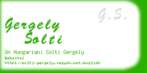 gergely solti business card